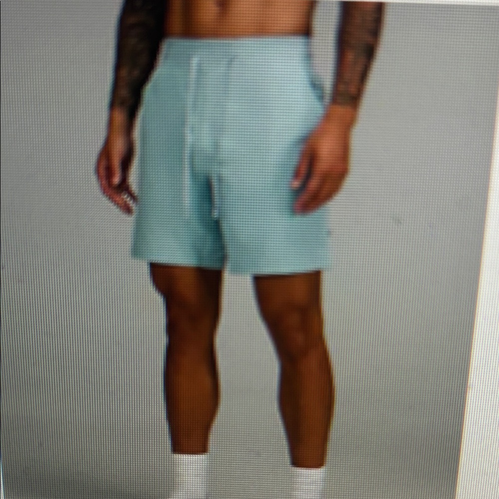 lululemon athletica Light Blue Men's Athletic Shorts xxl